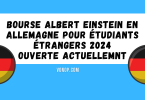 Bourse Albert Einstein En Allemagne Pour étudiants étrangers 2024