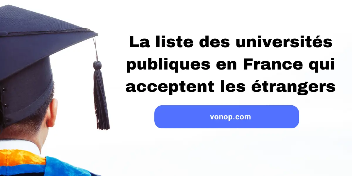 La liste des universités publiques en France