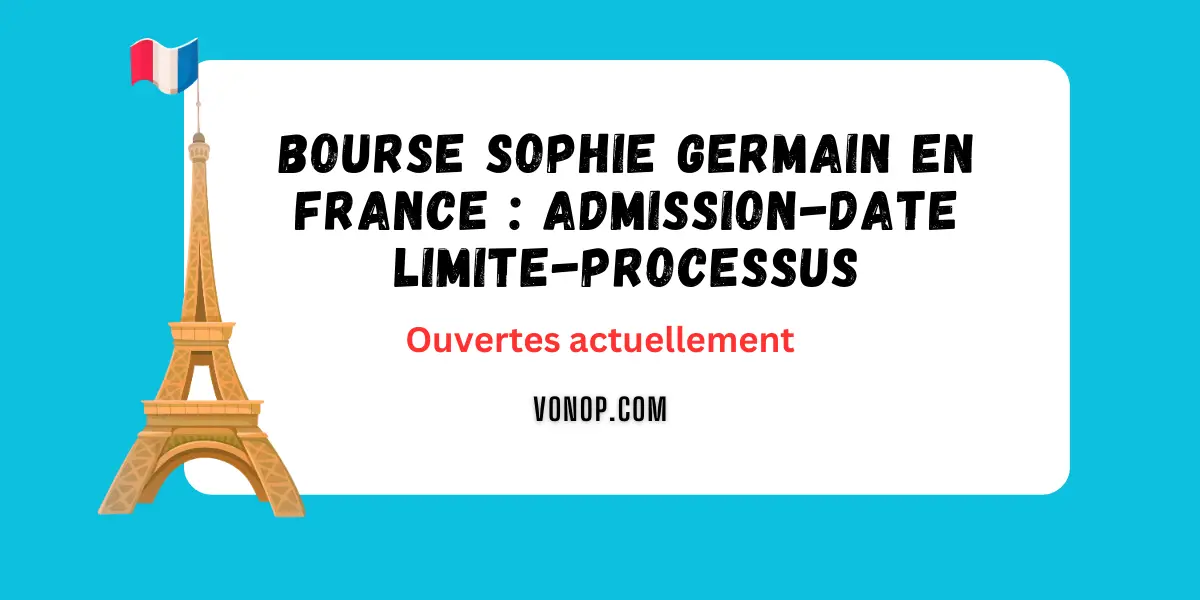 Bourse Sophie Germain en France 2024