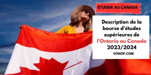 Description de la bourse d'études supérieures de l'Ontario au Canada 2023/2024