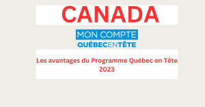 s'inscrire dans le Programme Québec en tête