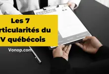 Les particularités du CV québécois 